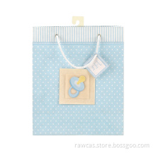 Blue Cute Baby Shower Packaging Small Paper Bags